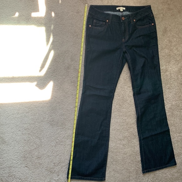 CAbi Jeans #203A Dark Wash Blue Denim Boot Cut Stretch Mid-Rise - Size 6 - NWOT - Picture 4 of 10